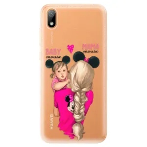 Odolné silikonové pouzdro iSaprio - Mama Mouse Blond and Girl - Huawei Y5 2019