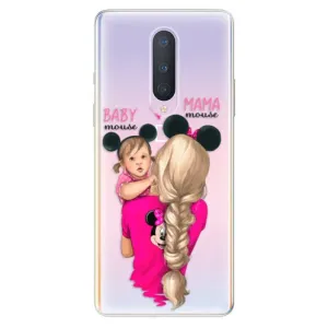 Odolné silikonové pouzdro iSaprio - Mama Mouse Blond and Girl - OnePlus 8