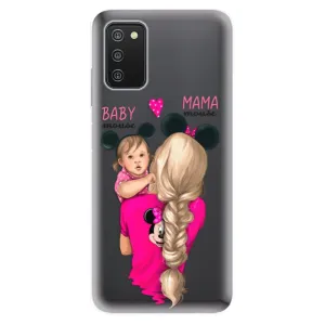Odolné silikonové pouzdro iSaprio - Mama Mouse Blond and Girl - Samsung Galaxy A03s