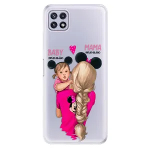 Odolné silikonové pouzdro iSaprio - Mama Mouse Blond and Girl - Samsung Galaxy A22 5G