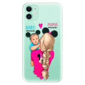 Odolné silikonové pouzdro iSaprio - Mama Mouse Blonde and Boy - iPhone 11