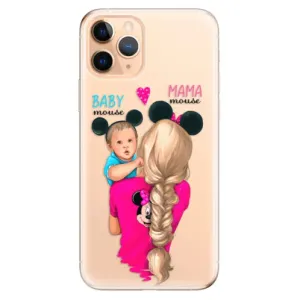 Odolné silikonové pouzdro iSaprio - Mama Mouse Blonde and Boy - iPhone 11 Pro