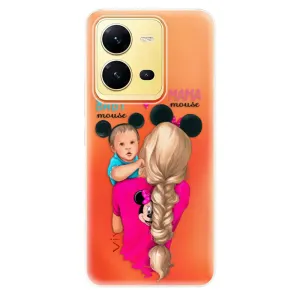 Odolné silikonové pouzdro iSaprio - Mama Mouse Blonde and Boy - Vivo X80 Lite 5G