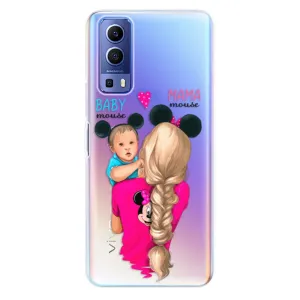 Odolné silikonové pouzdro iSaprio - Mama Mouse Blonde and Boy - Vivo Y72 5G