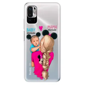 Odolné silikonové pouzdro iSaprio - Mama Mouse Blonde and Boy - Xiaomi Redmi Note 10 5G