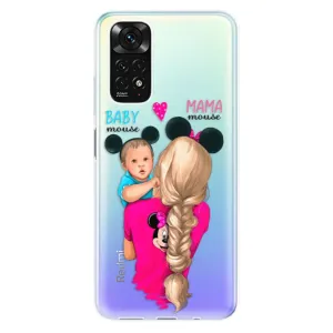 Odolné silikonové pouzdro iSaprio - Mama Mouse Blonde and Boy - Xiaomi Redmi Note 11 / Note 11S