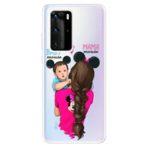 Odolné silikonové pouzdro iSaprio - Mama Mouse Brunette and Boy - Huawei P40 Pro