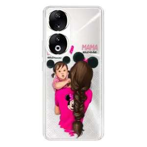 Odolné silikonové pouzdro iSaprio - Mama Mouse Brunette and Girl - Honor 90 5G