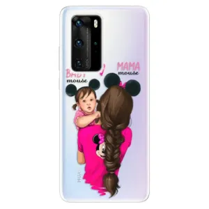 Odolné silikonové pouzdro iSaprio - Mama Mouse Brunette and Girl - Huawei P40 Pro