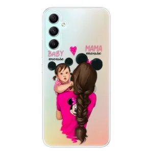 Odolné silikonové pouzdro iSaprio - Mama Mouse Brunette and Girl - Samsung Galaxy A34 5G