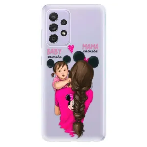 Odolné silikonové pouzdro iSaprio - Mama Mouse Brunette and Girl - Samsung Galaxy A52/A52 5G