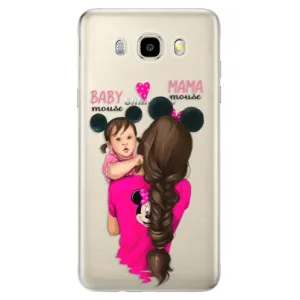 Odolné silikonové pouzdro iSaprio - Mama Mouse Brunette and Girl - Samsung Galaxy J5 2016