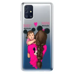 Odolné silikonové pouzdro iSaprio - Mama Mouse Brunette and Girl - Samsung Galaxy M31s