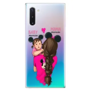 Odolné silikonové pouzdro iSaprio - Mama Mouse Brunette and Girl - Samsung Galaxy Note 10