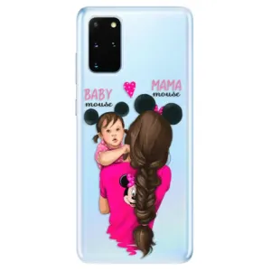 Odolné silikonové pouzdro iSaprio - Mama Mouse Brunette and Girl - Samsung Galaxy S20+