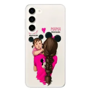 Odolné silikonové pouzdro iSaprio - Mama Mouse Brunette and Girl - Samsung Galaxy S23+ 5G