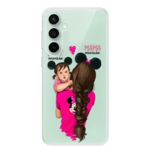Odolné silikonové pouzdro iSaprio - Mama Mouse Brunette and Girl - Samsung Galaxy S23 FE