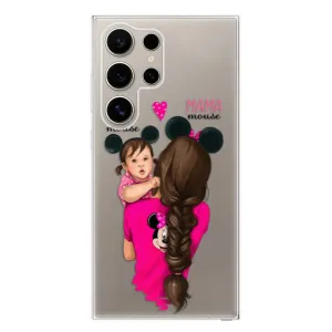 Odolné silikonové pouzdro iSaprio - Mama Mouse Brunette and Girl - Samsung Galaxy S24 Ultra