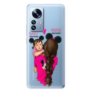 Odolné silikonové pouzdro iSaprio - Mama Mouse Brunette and Girl - Xiaomi 12 Pro