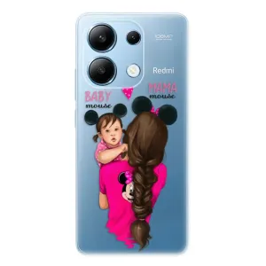 Odolné silikonové pouzdro iSaprio - Mama Mouse Brunette and Girl - Xiaomi Redmi Note 13