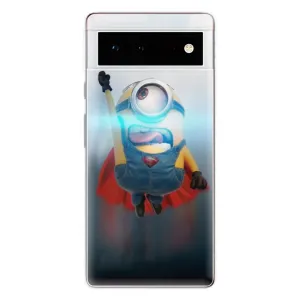 Odolné silikonové pouzdro iSaprio - Mimons Superman 02 - Google Pixel 6 5G