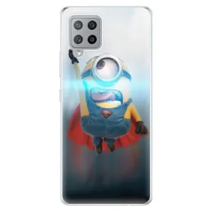 Odolné silikonové pouzdro iSaprio - Mimons Superman 02 - Samsung Galaxy A42