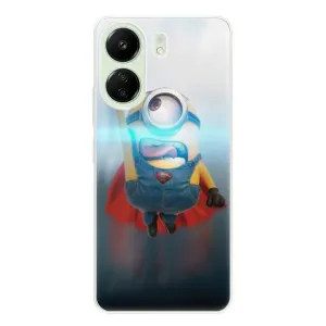 Odolné silikonové pouzdro iSaprio - Mimons Superman 02 - Xiaomi Redmi 13C