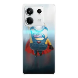 Odolné silikonové pouzdro iSaprio - Mimons Superman 02 - Xiaomi Redmi Note 13 5G