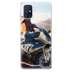 Odolné silikonové pouzdro iSaprio - Motorcycle 10 - Samsung Galaxy M31s