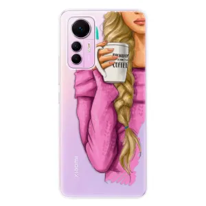 Odolné silikonové pouzdro iSaprio - My Coffe and Blond Girl - Xiaomi 12 Lite