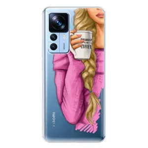 Odolné silikonové pouzdro iSaprio - My Coffe and Blond Girl - Xiaomi 12T / 12T Pro