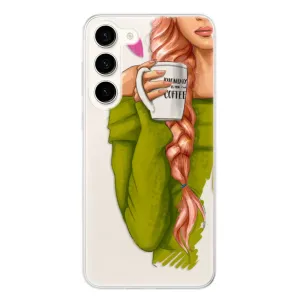 Odolné silikonové pouzdro iSaprio - My Coffe and Redhead Girl - Samsung Galaxy S23+ 5G