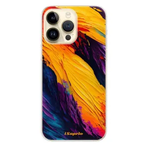 Odolné silikonové pouzdro iSaprio - Orange Paint - iPhone 14 Pro Max