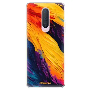 Odolné silikonové pouzdro iSaprio - Orange Paint - OnePlus 8
