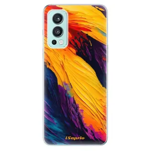Odolné silikonové pouzdro iSaprio - Orange Paint - OnePlus Nord 2 5G