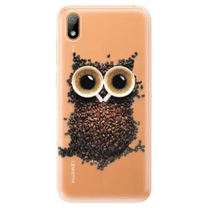 Odolné silikonové pouzdro iSaprio - Owl And Coffee - Huawei Y5 2019