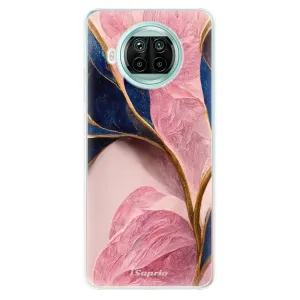 Odolné silikonové pouzdro iSaprio - Pink Blue Leaves - Xiaomi Mi 10T Lite