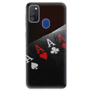 Odolné silikonové pouzdro iSaprio - Poker - Samsung Galaxy M21