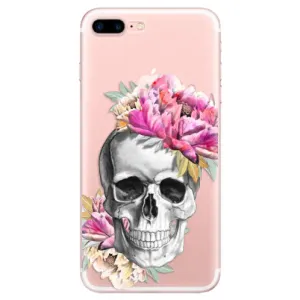 Odolné silikonové pouzdro iSaprio - Pretty Skull - iPhone 7 Plus