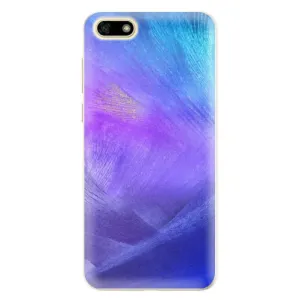 Odolné silikonové pouzdro iSaprio - Purple Feathers - Huawei Y5 2018