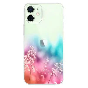 Odolné silikonové pouzdro iSaprio - Rainbow Grass - iPhone 12 mini