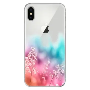 Odolné silikonové pouzdro iSaprio - Rainbow Grass - iPhone X