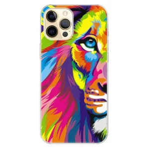 Odolné silikonové pouzdro iSaprio - Rainbow Lion - iPhone 12 Pro