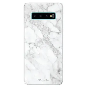 Odolné silikonové pouzdro iSaprio - SilverMarble 14 - Samsung Galaxy S10
