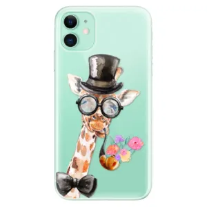 Odolné silikonové pouzdro iSaprio - Sir Giraffe - iPhone 11