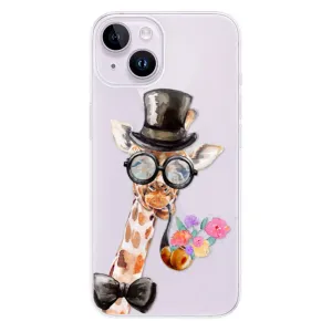 Odolné silikonové pouzdro iSaprio - Sir Giraffe - iPhone 14