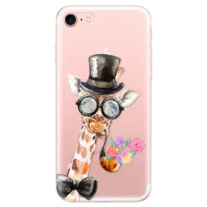 Odolné silikonové pouzdro iSaprio - Sir Giraffe - iPhone 7