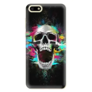 Odolné silikonové pouzdro iSaprio - Skull in Colors - Huawei Y5 2018
