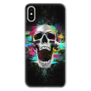 Odolné silikonové pouzdro iSaprio - Skull in Colors - iPhone X