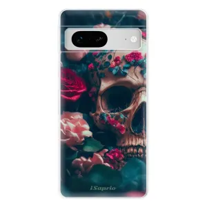 Odolné silikonové pouzdro iSaprio - Skull in Roses - Google Pixel 7 5G